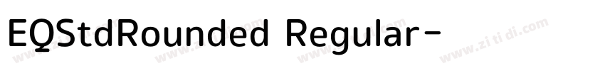 EQStdRounded Regular字体转换